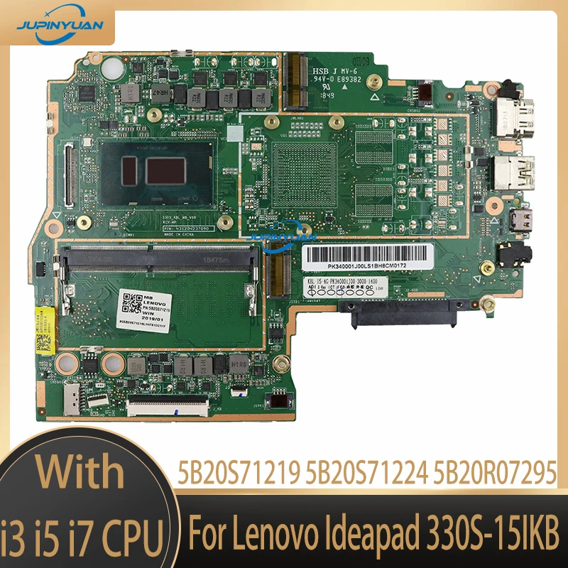 

Fru: 5B20S71219 5B20S71224 5B20R07295 for Lenovo Ideapad 330S-15IKB Laptop Motherboard with i3 i5 i7 CPU 100% Test Work