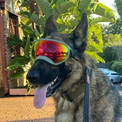 Outdoor Dog Pet Glasses Dog Ski Sports Sunglasses Adjustable Strap for Travel Skiing and Anti-FogPet Goggles Sunglasses