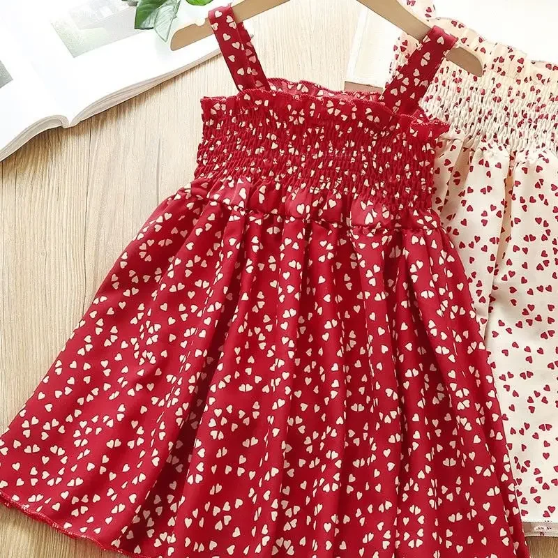 Sexy Summer Party Dress Red Floral Plaid Sleeveless Cotton Short Dresses by VIDMID