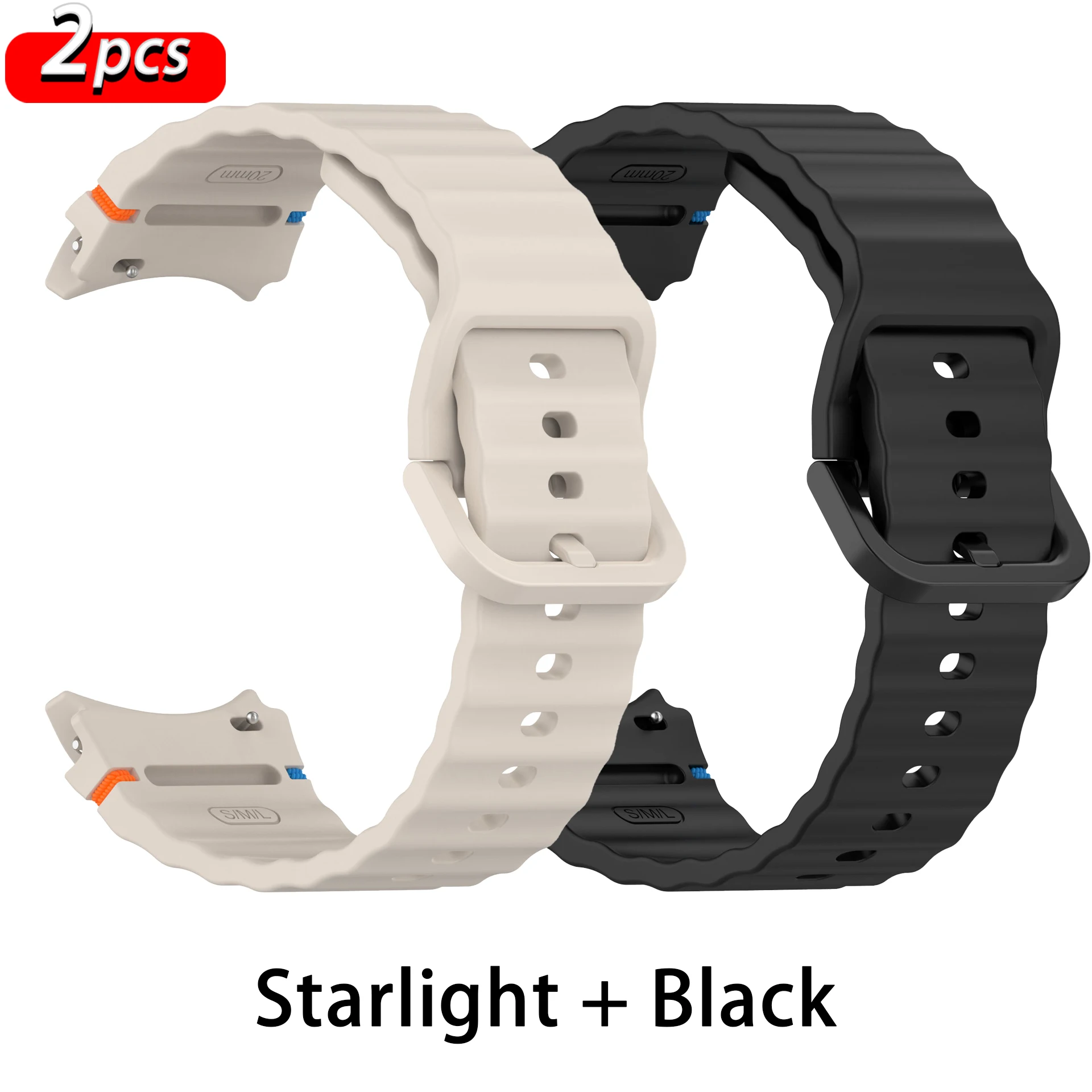 Originalband für Samsung Galaxy Watch 7 6 5 4 FE 44 mm 40 mm/Pro 45 mm/Silikon-Sportarmband Correa Watch6 Classic 43 47 mm Armband