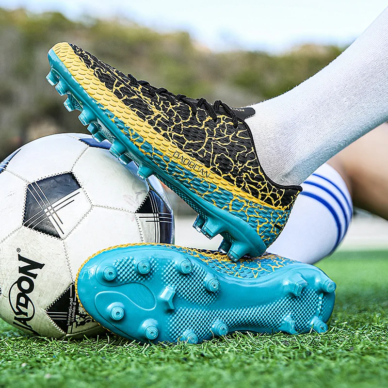 Zapatos de fútbol profesionales de alta calidad para hombres, botas de fútbol ultraligeras FG/TF para niños, botas de entrenamiento al aire libre,