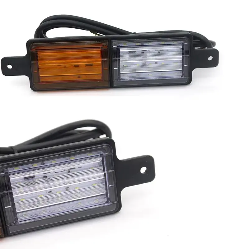2 قطعة مؤشر LED للشاحنة مصباح بارك العالمي 30 LED Bullbar المؤشر الأمامي الجانب ماركر مصباح المصد الأمامي مصباح إيقاف السيارة