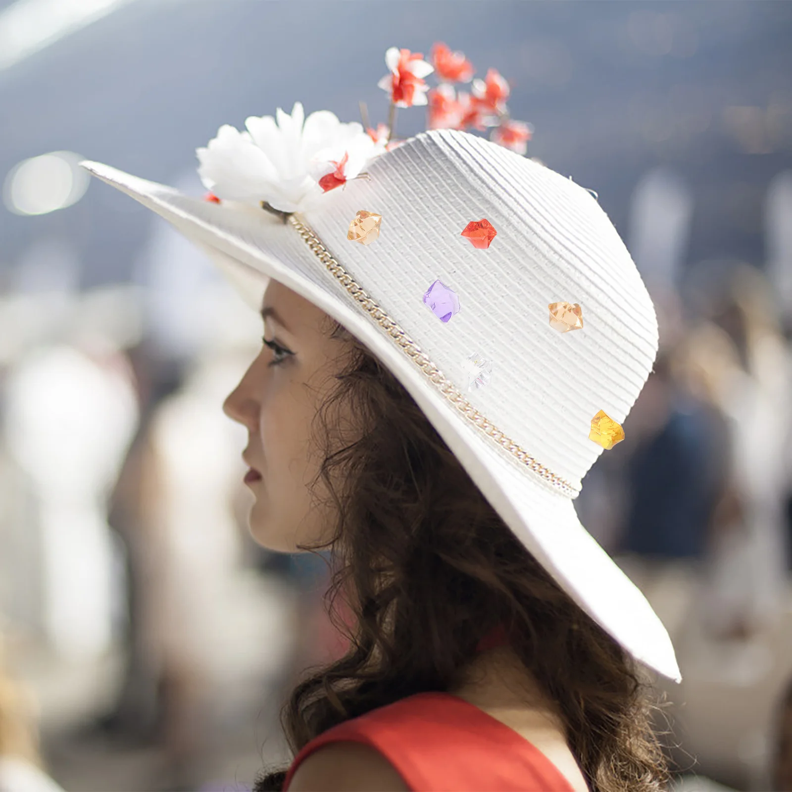 

200Pcs Irregular Acrylic Diamonds Simulated Crystal Gems for Clothing Handicrafts Aquarium Decor Landscaping Sewing Art DIY