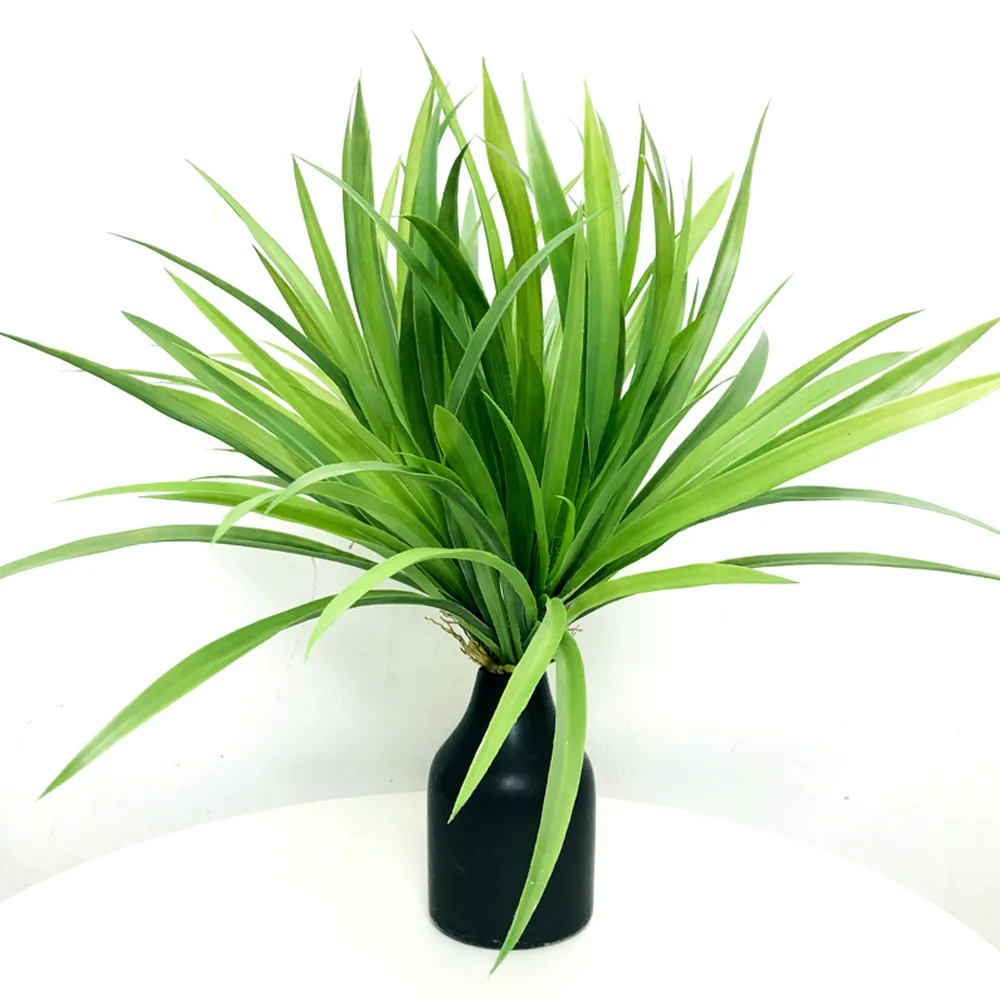 40-46cm Artificial Bracketplant Plants Bouquet Tropical Palm Fake Orchid Plants Plastic Green Plant Leaves For Home Garden Decor