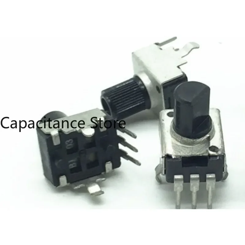 

10PCS RV09 type potentiometer single link vertical 3-pin 5K 10K 2K handle length 7.5mm half shaft spline 0932