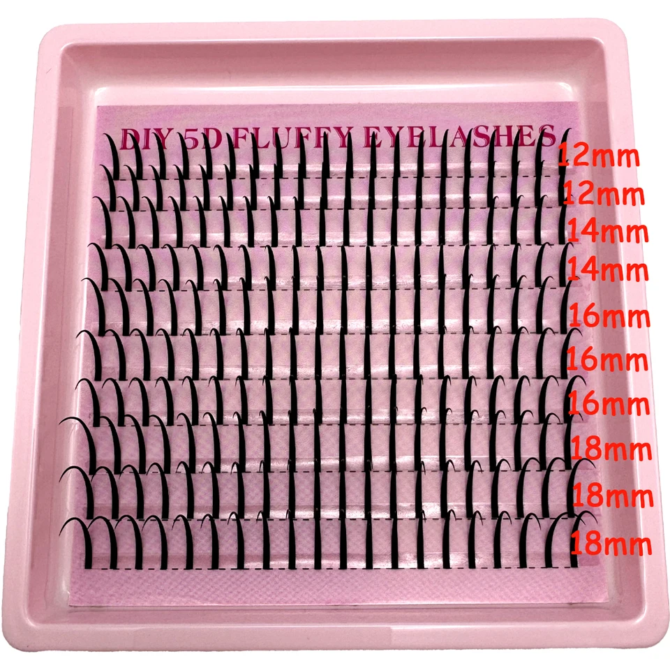 Extensiones de pestañas Mew con puntas, premoldeadas, individuales, racimos finos, volumen, hada, suministros 4