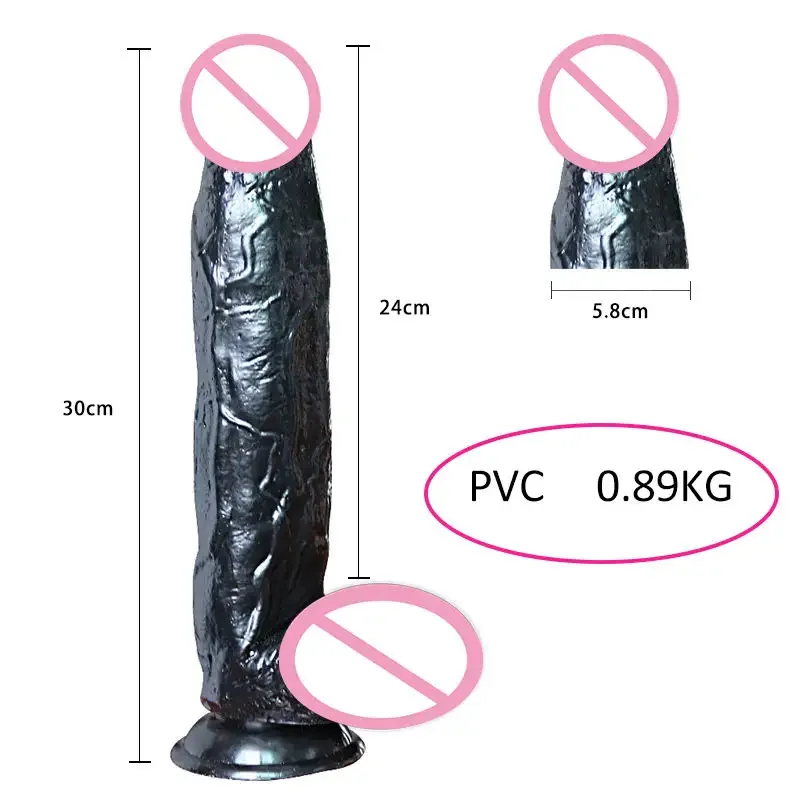 Hot Selling Adult Sex Toys 30 CM Giant Dildo Female Masturbation Large Penis For Woman