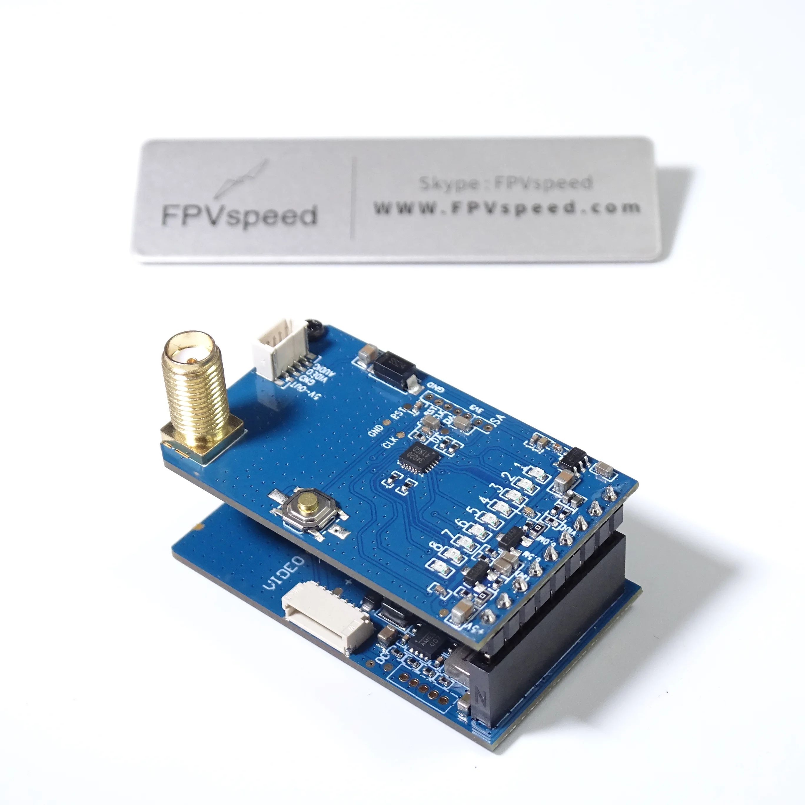 FPVspeed VRX-S3 1.2/1.3GHz Image Transmission Receiver with Audio, Compatible with FatShark and Skyzone Goggles