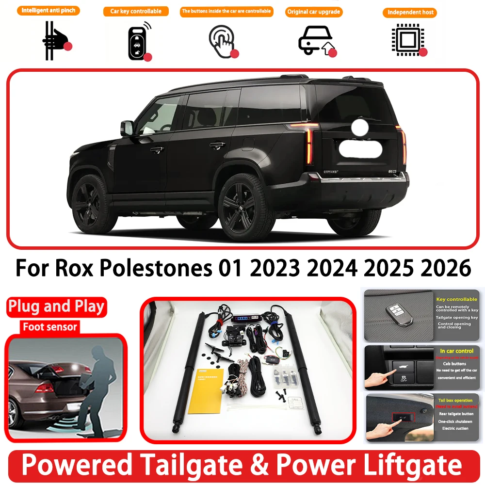 for Rox Polestones 01 2023 2024 2025 2026 OEM Plug and Play Auto Powered Tailgate Power Liftgate Rear Trunk Opener System