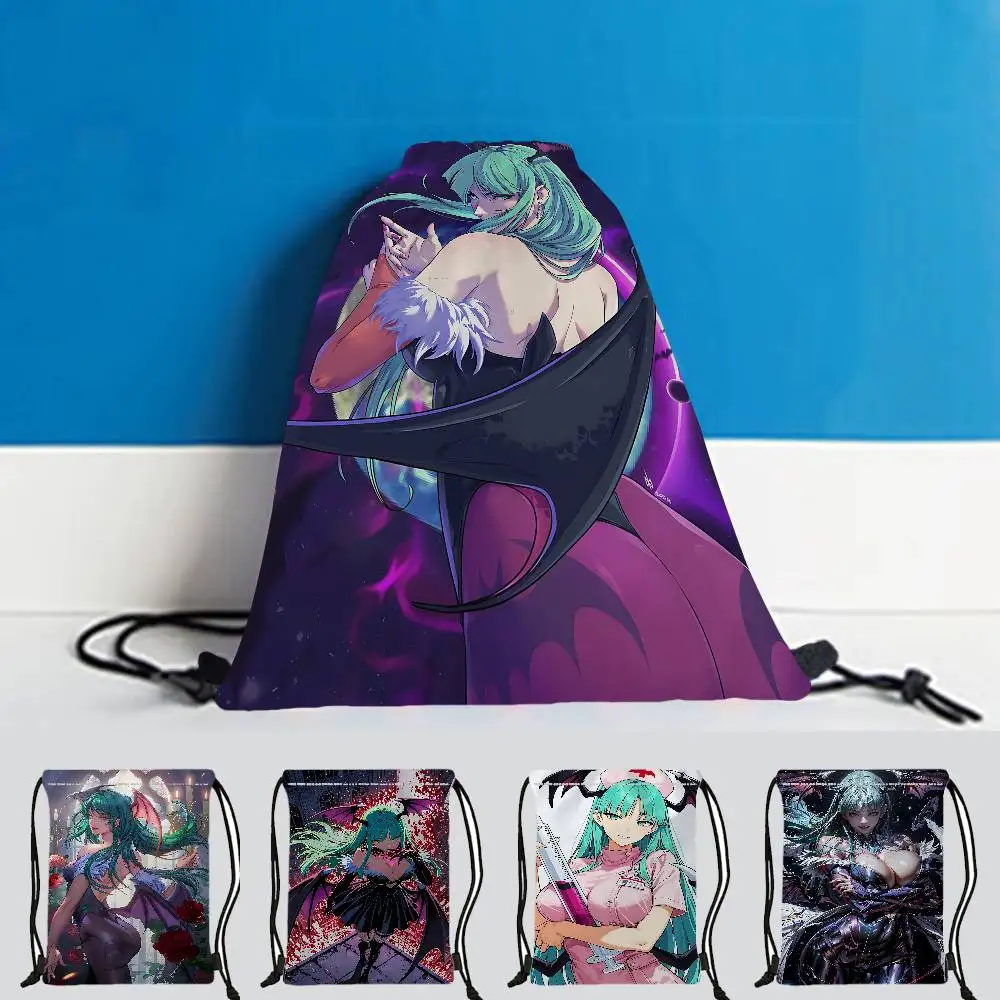 Girl Game M-morrigan Aensland 1 Piece Drawstring Bag Backpack, Adjustable Drawstring Backpack, Storage Bag, Drawstring Pocket