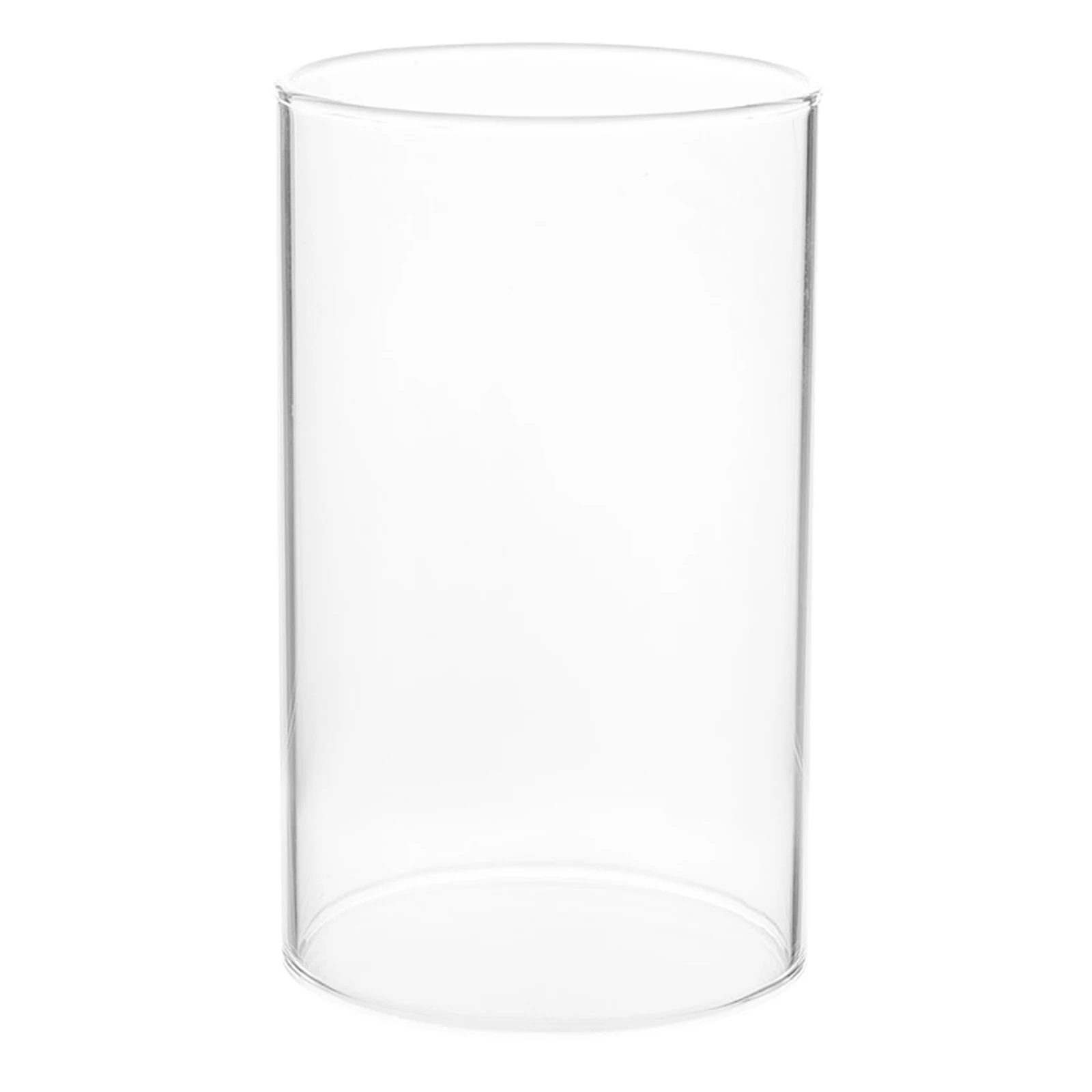 

Clear Glass Dome Cover Open Flame Cylinder Holder for Home Decoration and Windproof Use Cylinder Candleholders