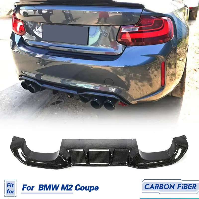 

Car Rear Bumper Diffuser Lip Spoiler Carbon Fiber for BMW F87 M2 Coupe 2-Door 2016-2020 Racing Rear Diffuser Lip Apron Guard