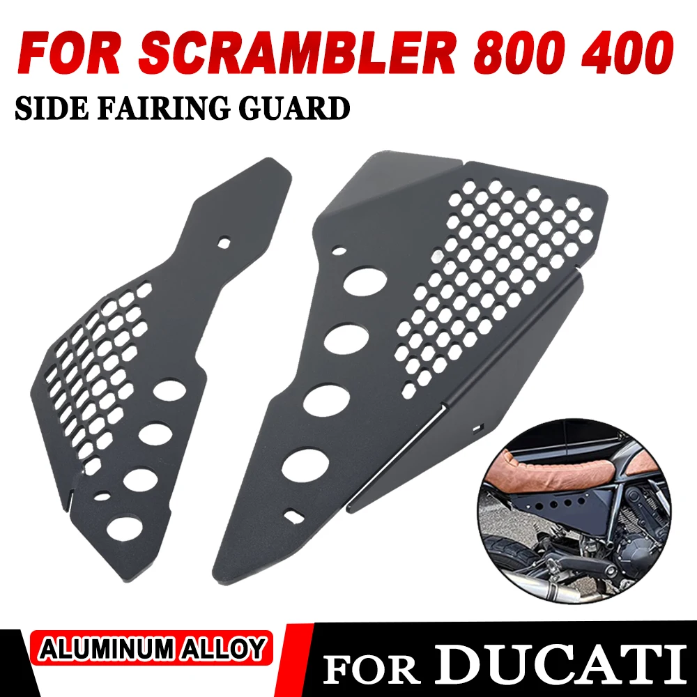 Side Panel Frame Cover Plate Protector For Ducati Scrambler 800 400 Full Throttle Sixty Desert Sled Icon Motorcycle Accessories