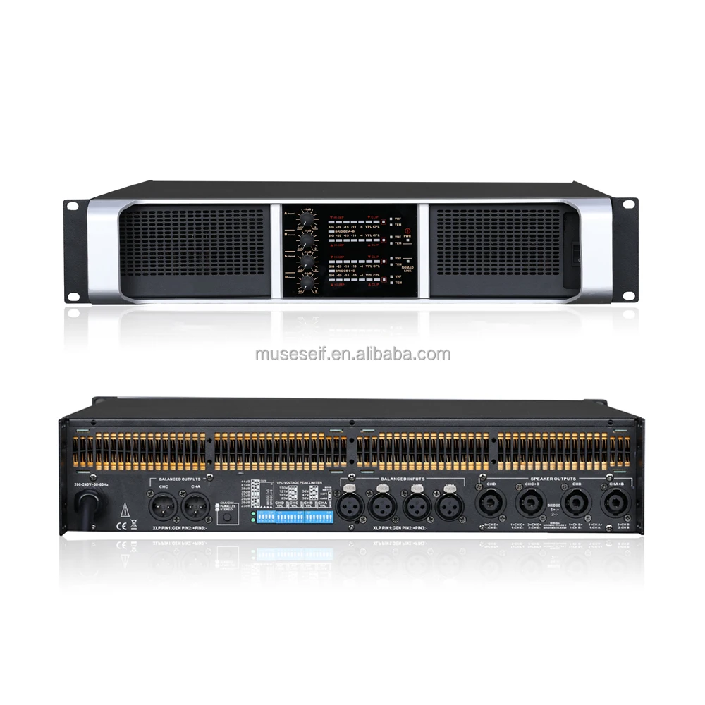 EIF // FP20000Q Professional 1700W Custom OEM Power Amplifier 3U Chassis TD Class Professional 4 Channel Stage Amplifier