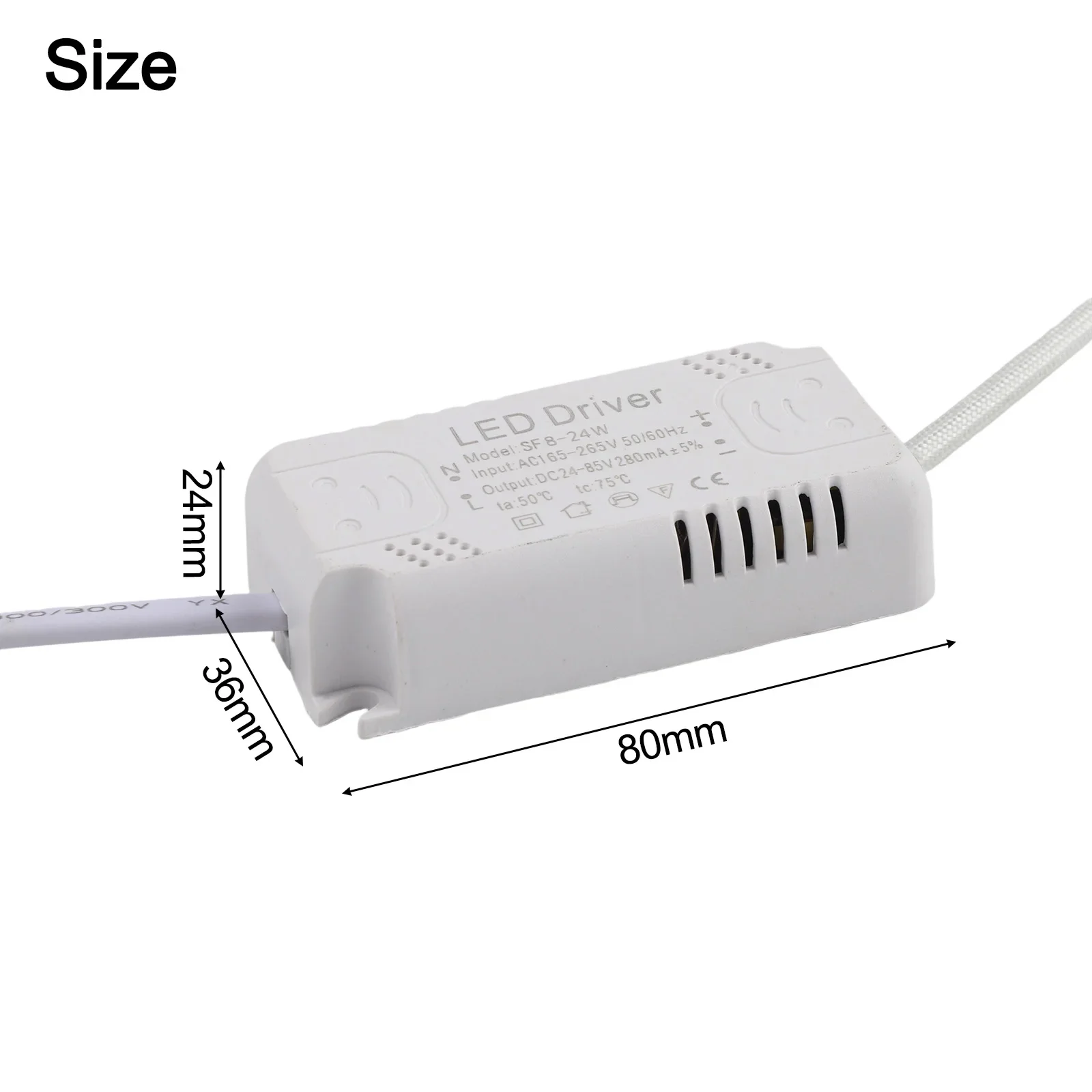 

Electronic Transformer LED Driver AC180-265V50/60HZ DC90-140V240mA Terminal Two-position Wide Pressure Large Plate