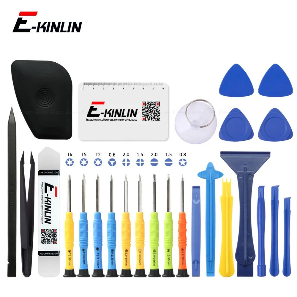 26 in 1 Disassembly Crowbar Open Tools Repair Kit Screwdriver Spudger Pry Teardown Screen Battery For Mobile Phone SmartPhone