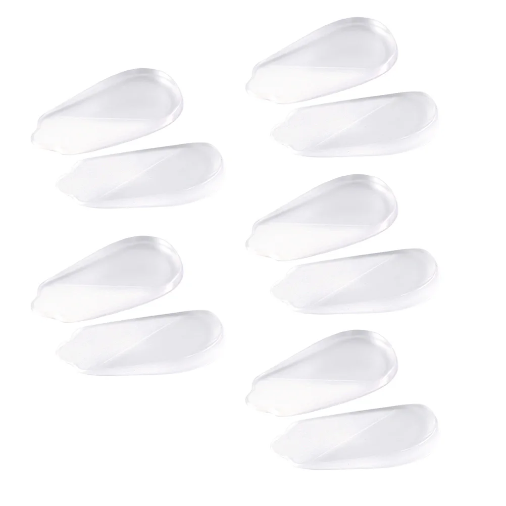 

5pcs 5 Pairs GEL Self-adhesive Leg Pads Insoles Feet Protector High Heel Shockproof Ventilated Soft Material Prevents Blisters