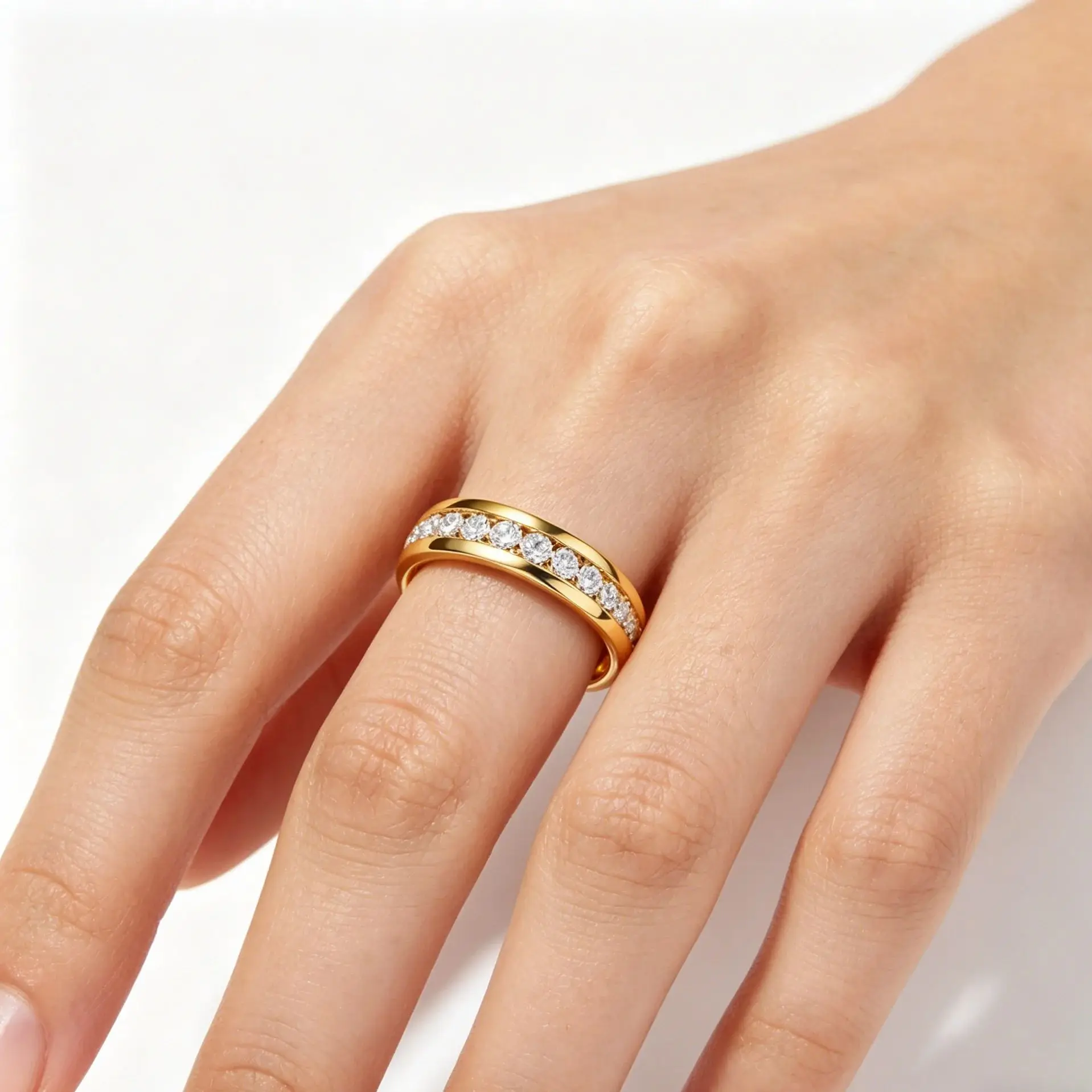 Fashion Stainless Steel Couple Rings Titanium Steel Wedding Engagement Jewelry Gift for Men And Women Anniversary