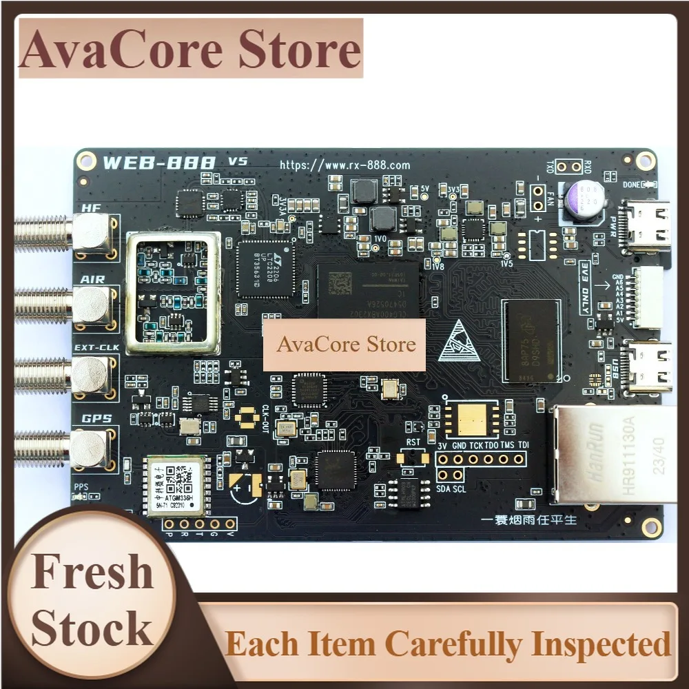 AvaCore2024 HF VHF Web-888 16bit ADC 62M Bandwidth DDC Web SDR