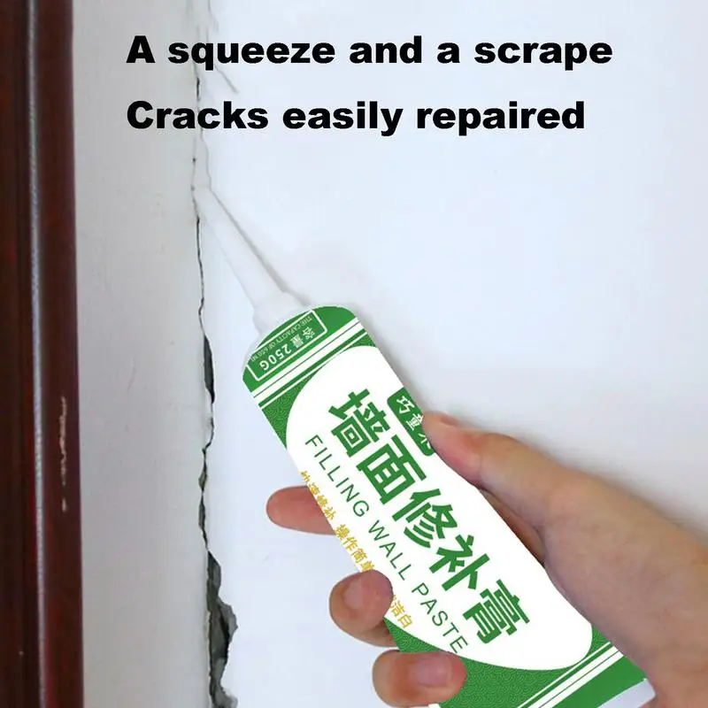 250g Wall Mending Agent Caulking Agent Wall Repair Cream Waterproof Anti Mold White Wall Patching Cream Fast Drying