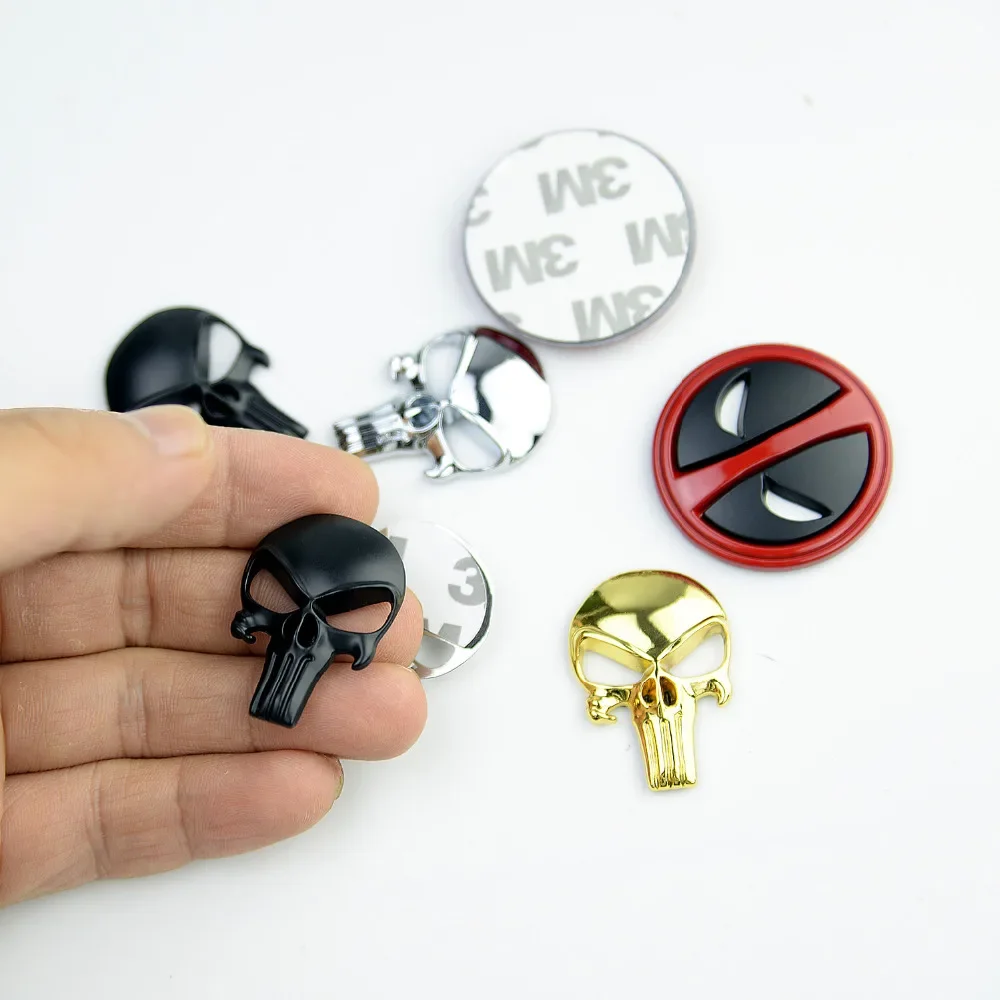 Открытый розовый фиолетовый 3D череп металлическая наклейка для пистолета AR15 AK47 M4 M16 AR10 Glock G17 G19 G43x страйкбольная винтовка аксессуары для пистолета