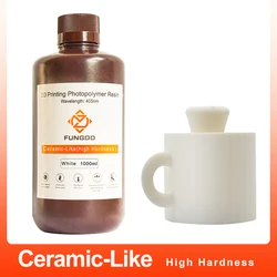 FUNGDO 3D Print Resin  High Hardness Ceramics-Like Photopolymer  3D Print Material for  LCD 3D Printer