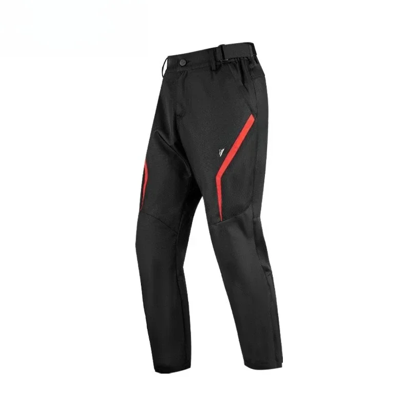 Motorcycle riding pants four-season breathable mesh locomotive rider anti-drop airflow pants casual elastic cycling racing pants