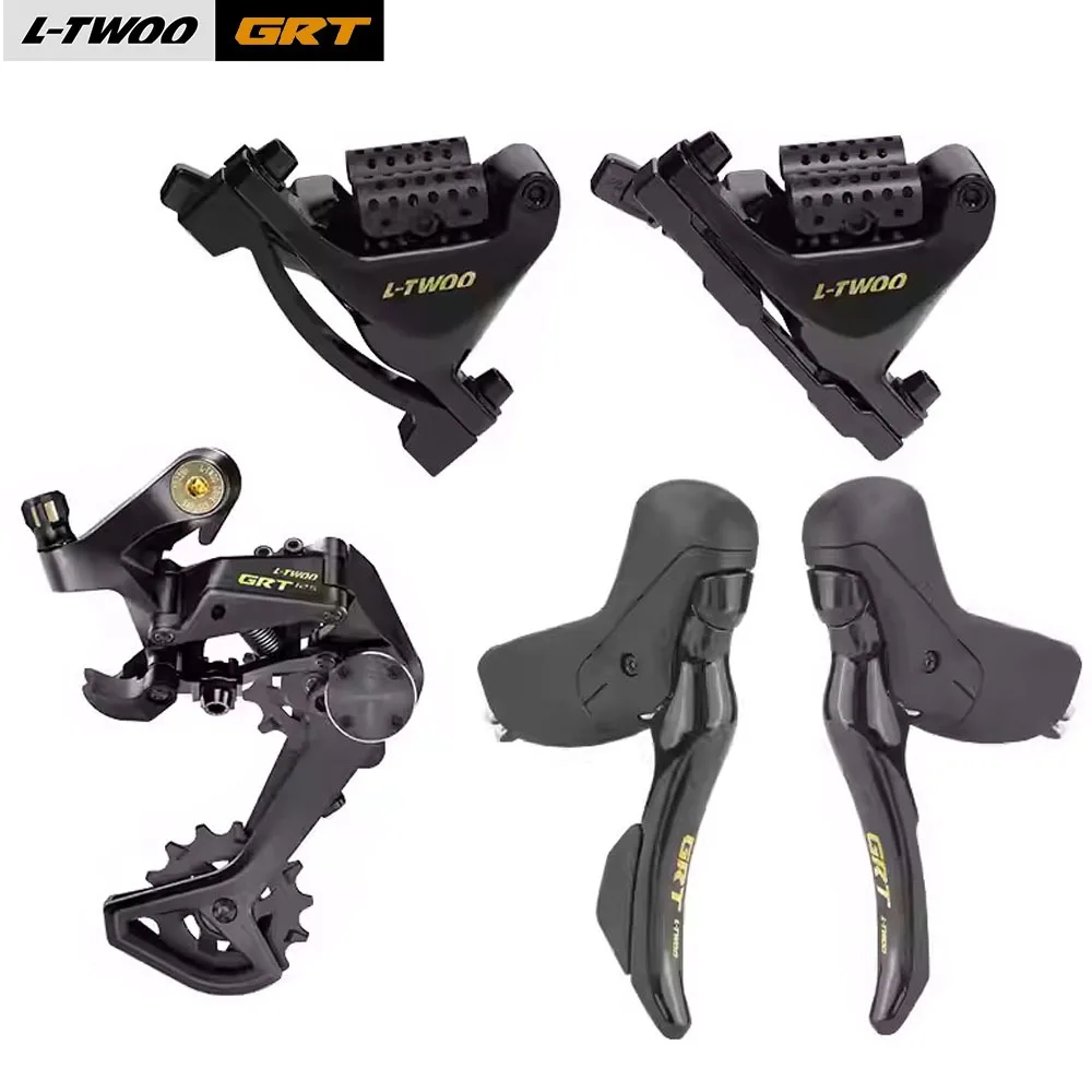 

L-TWOO GRX шоссейный велосипед с ручной коробкой передач, комплект гравийного переключателя с двойным управлением, гидравлический суппорт дискового тормоза плоского типа