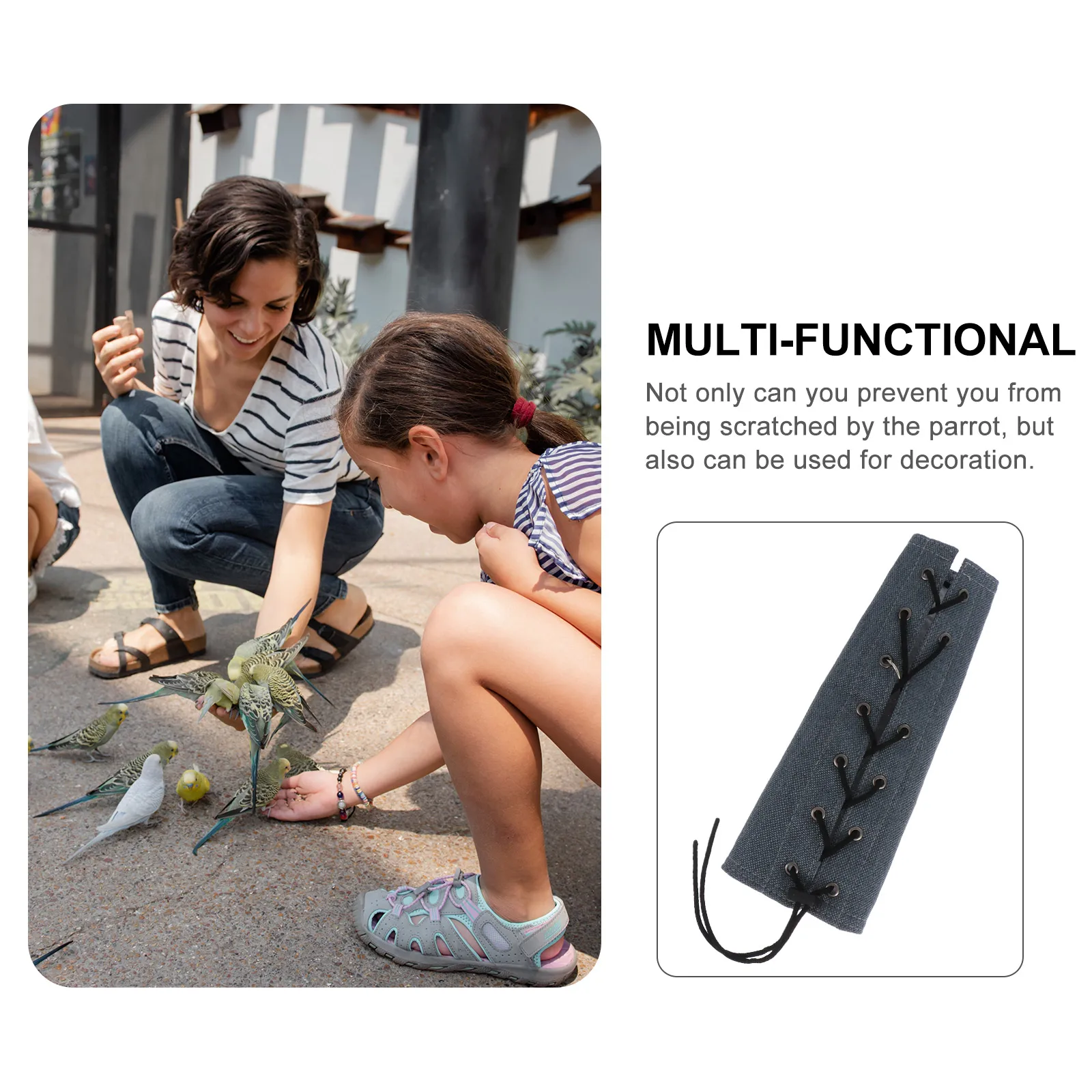 Protector de brazo de pañal para loros, almohadilla multifuncional antiarañazos para mascotas, hermoso Color, textura fina, cómodo, económico y práctico