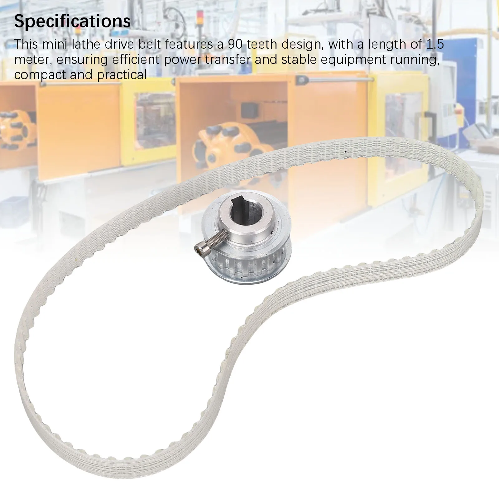 حزام مخرطة صغيرة والعتاد 1.5 متر 90 الأسنان حزام محرك البولي يوريثين لاستبدال 0618 0618-3B 7x10 7x12 7x14 90 حزام مخرطة الأسنان