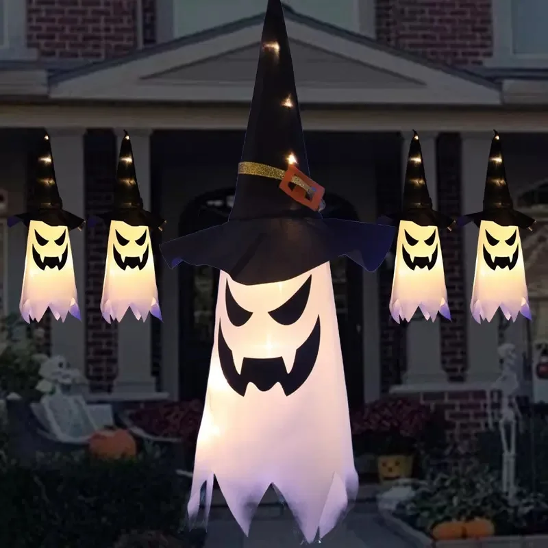 Halloween Scene Decorative Props Hanging String Lights Pumpkin Tabletop Lamps Outdoor Holiday Ornaments
