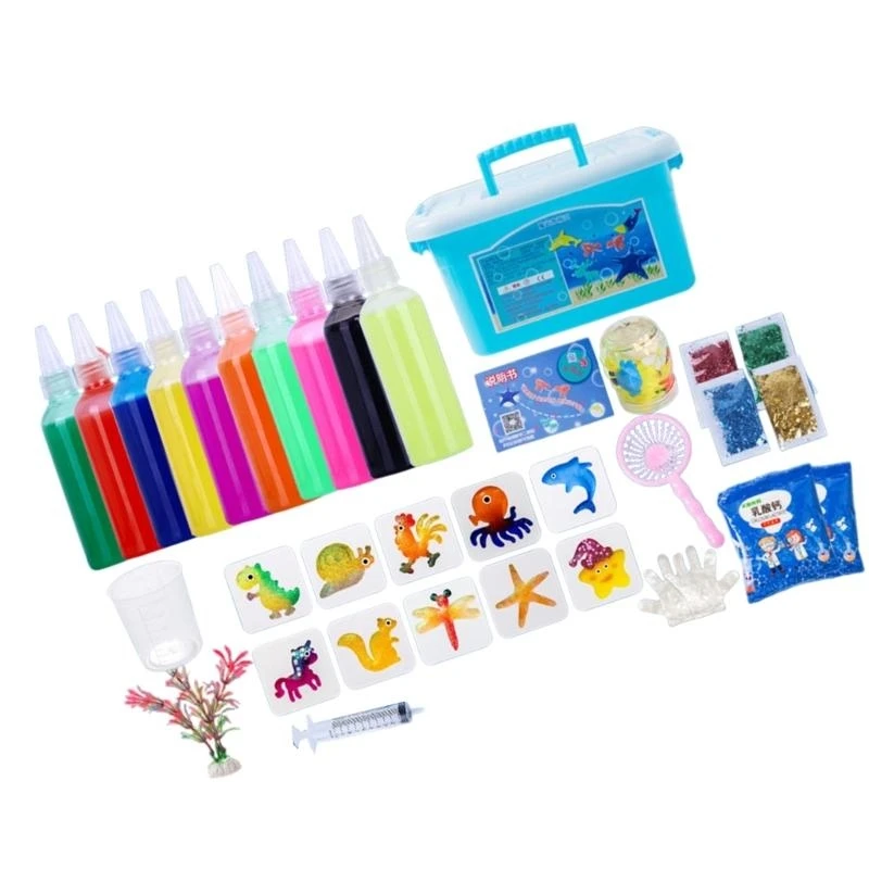 ของเล่นเจลน้ำ Magicking พร้อม DIY Assembly เอฟเฟกต์การเปลี่ยนสีเป็นมิตรกับสิ่งแวดล้อมการออกแบบการจัดเก็บขนาดกะทัดรัด 15UB