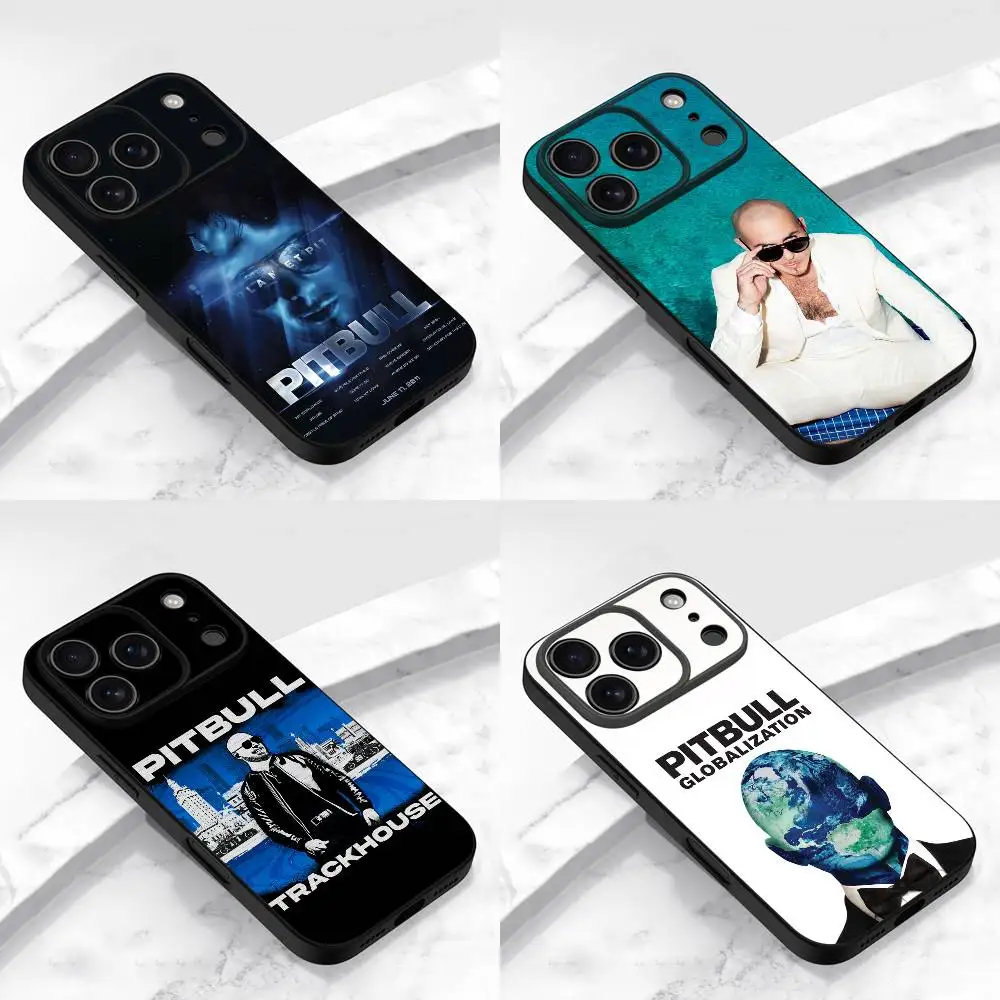 

P-Pitbull Trackhouse Globalization Phone Case For iPhone 13,16,11,14,17,12,15,Plus,E,Air,Pro,Max,Mini Protective Black Cover