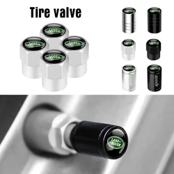 4Pcs Car Wheel Tire Valve Cap Waterproof Dustproof Cover For Land Rover Range Rover Guardian Evoque Discovery 3 Freelander Velar