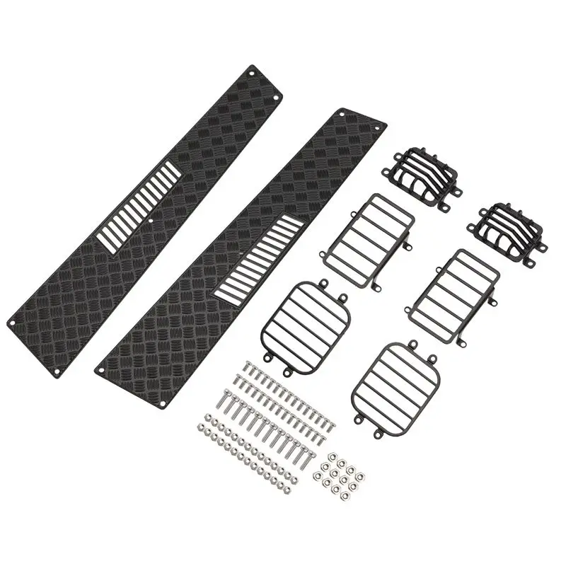 

Pro For 1/10 Simulation Climbing Car Trx4 G500 G63 Side Light Cover Tail Lamp Cover Headlight Cover Engine Hood Skid Plate