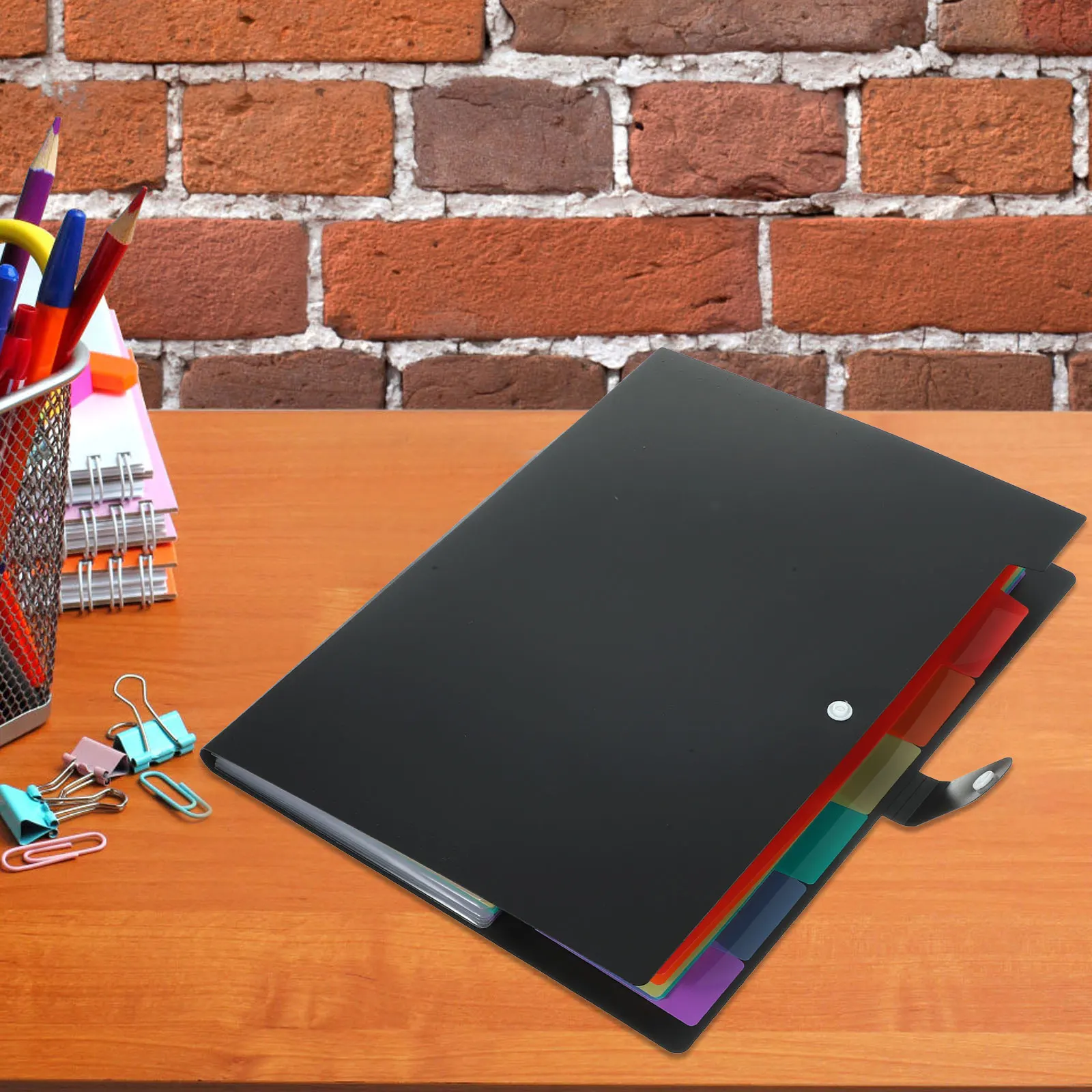 

2PCS A4 Accordion File Folders 7 Dividers Document Storage Pockets Office School Supplies Lightweight Portable