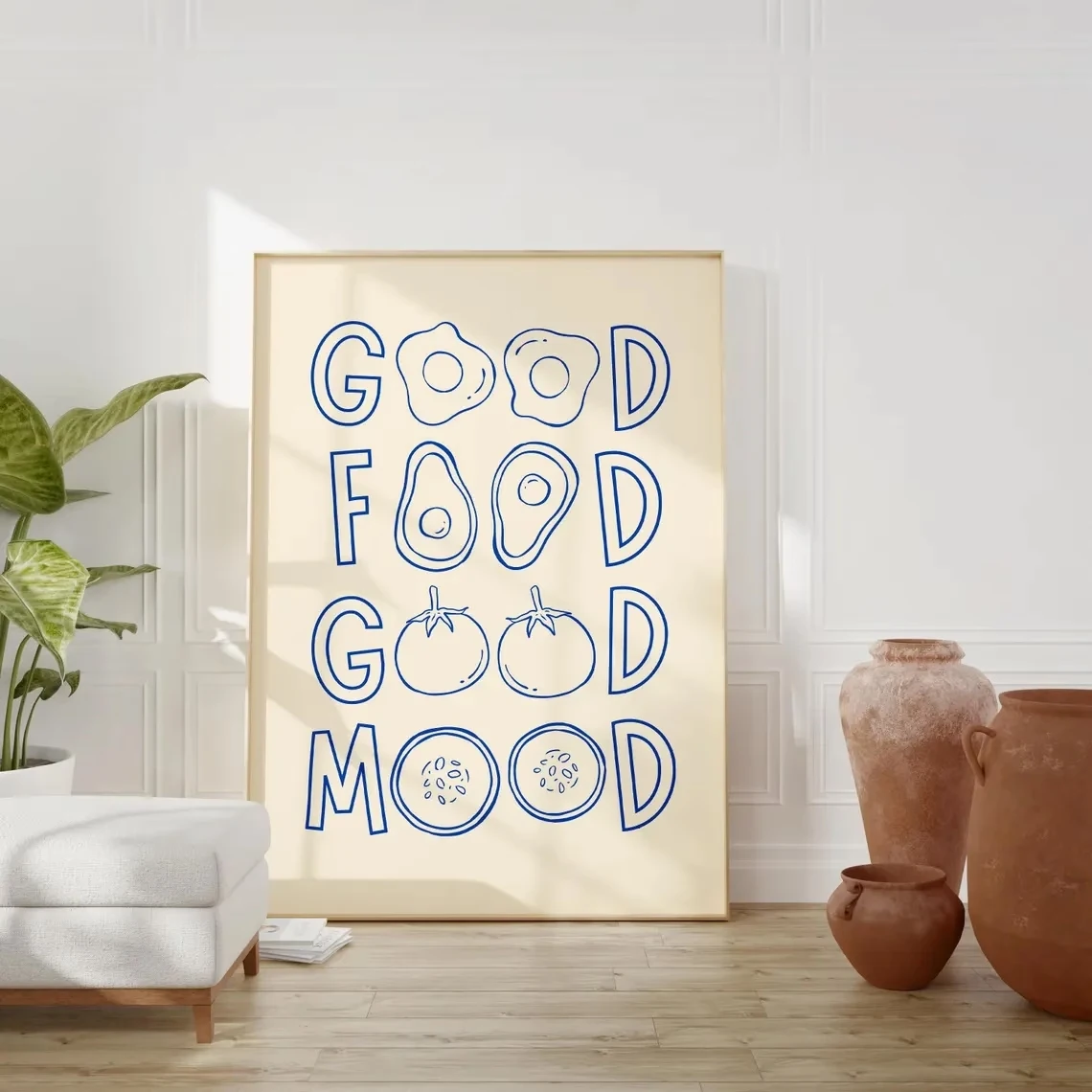 That Brings a Cheerful Vibe to Your Kitchen Chic Breakfast Wall Art Print Canvas Painting Poster Picture For Kitchen Home Dec