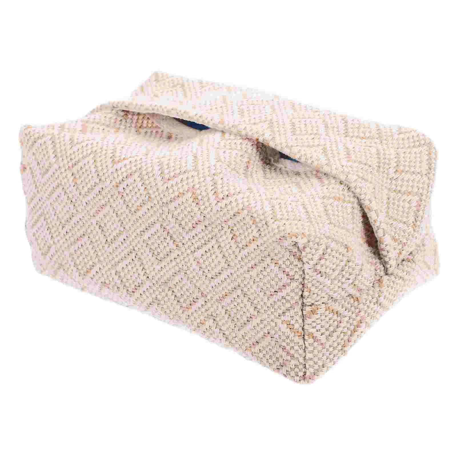 

Paper Box Napkin Holder Hand Towel Dispenser Storage Ivory Tissue Case Office Desk Decor