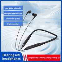 Neckband Hearing Amplifier Rechargeable Hearing Aids Up To 80 Hrs Working Time Anti Loss Convenient for Elderly