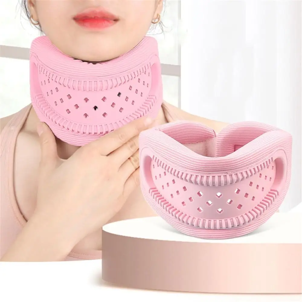 

Soft Breathable Neck Brace Ice Silk Hollowing Out Cervical Collar Cervical Pressure Relief Adjustable Neck Protectors