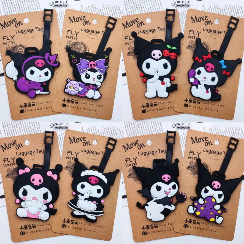 

Cartoon Animation Peripheral Kurome Luggage Tags Travel Luggage Tags Suitcase ID Address Holder Baggage Check-in Portable Ticket