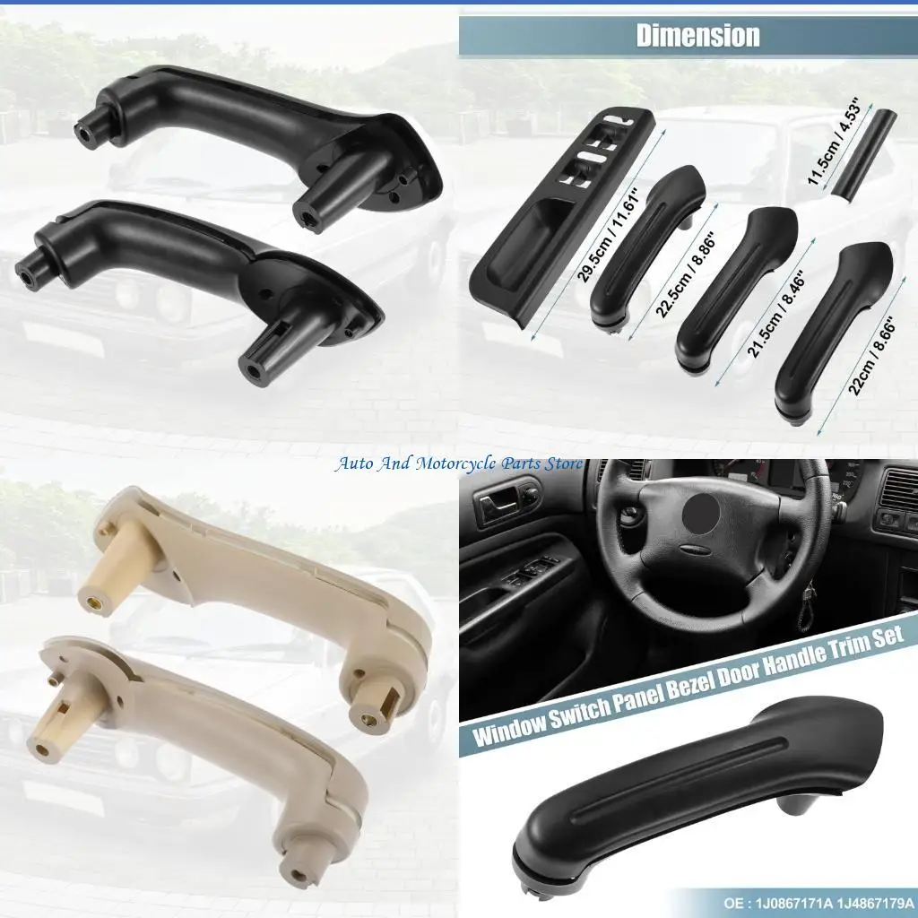P9FD 1 Set ABS Window Control Frame And Door Handle Decoration For 1998 2004 Automobiles