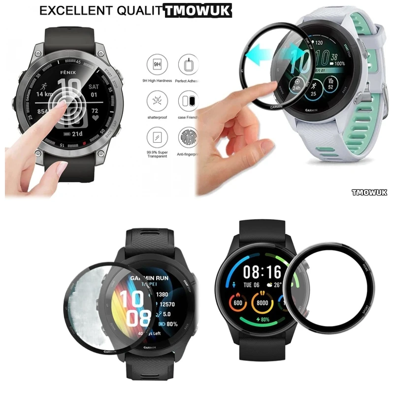 

For Garmin Forerunner 158 165 245 255 255s 265 265s Full Cover Screen Film 3D Soft Flexible