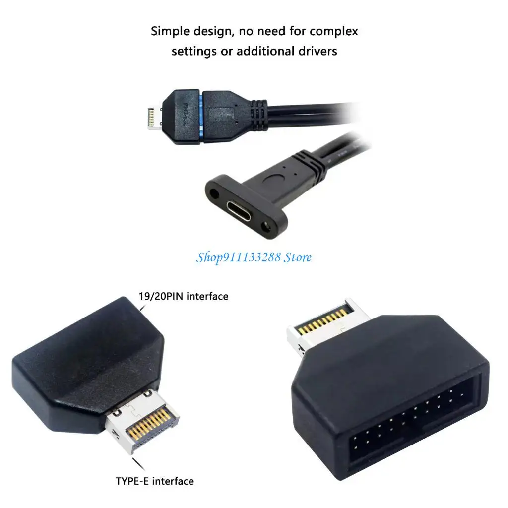 

G88D USB3.0 ВзЕДА ЗАВЕРКА TYPE E до USB3.0 19/20PIN Материнские платы Адаптер Тип E Мужчина -мужской передний разъем