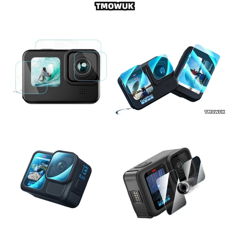 

For GoPro Hero 13 Privacy Anti Scratch Tempered Glass - 9H Scratch Resistant Full Cover Front & Back