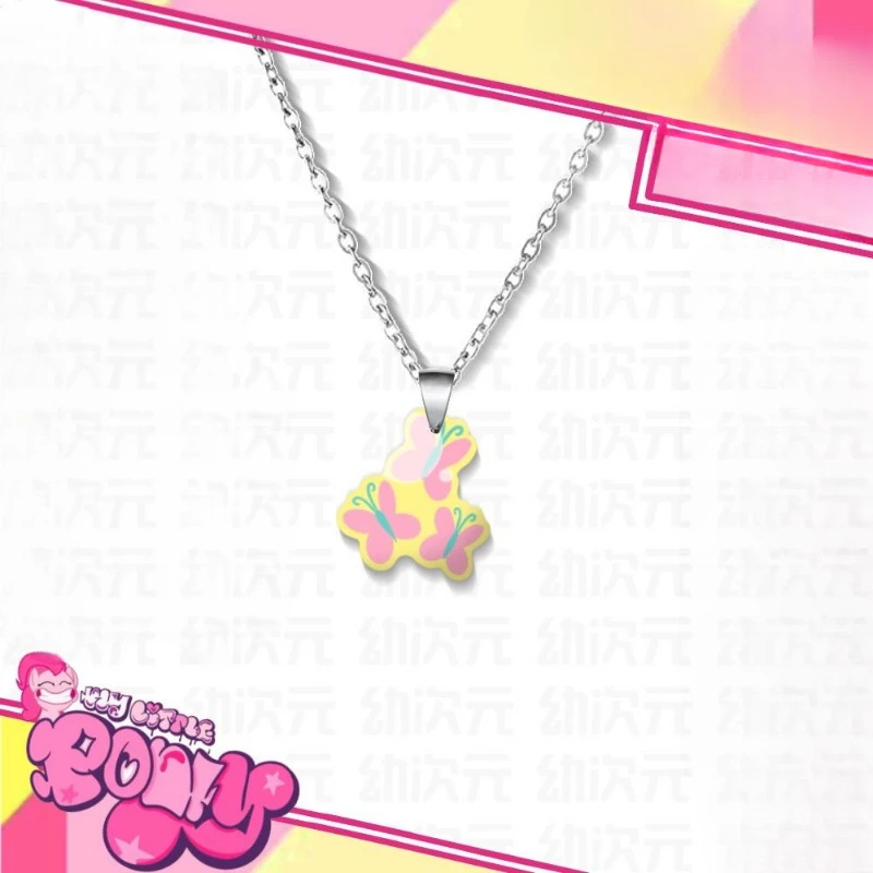 New My Little Pony Rainbow Dash Pinkie Pie cartoon two-dimensional animation peripheral necklace girls versatile accessories