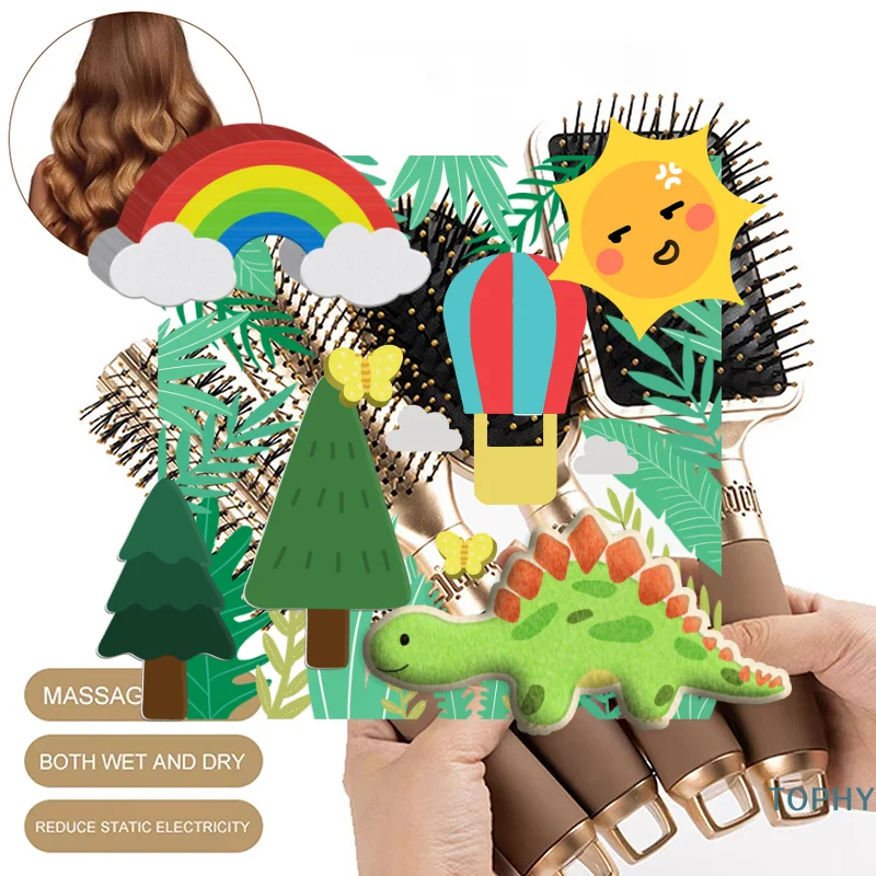 

Anti Static Airbag Massage Comb Practical Care Head Hair Brush Household Curly Special For Real Hair Wigs Salon SPA Hairdressing