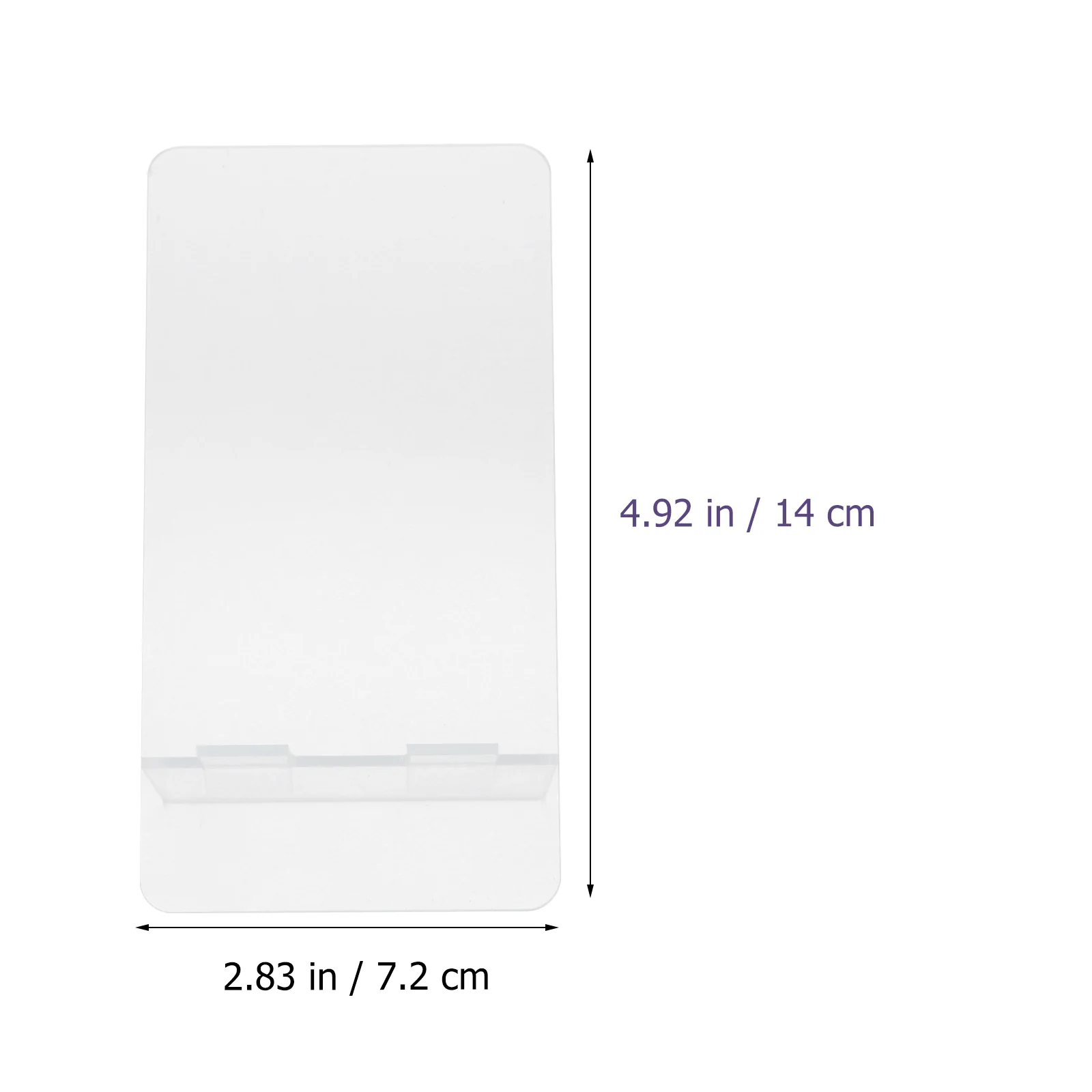 4 Pcs Writing Board Clear Monitor Stand Transparent Note Message Sticky Desktop Acrylic Shop Boards Memo Office for Home