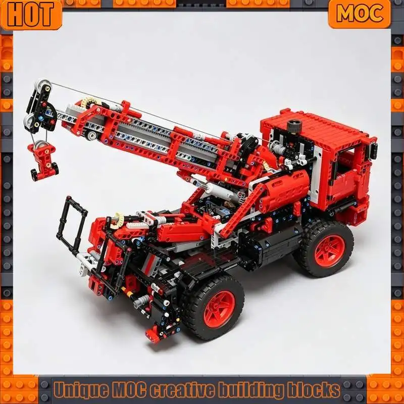 NEW 2235PCS Heavy Duty Tow Truck Recovery Vehicle Model Custom Building Blocks DIY Assembly Technology Engineering Display Gift