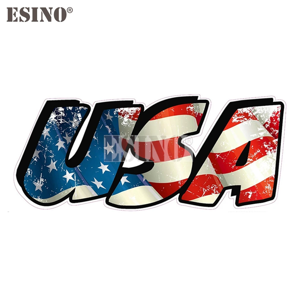 

New USA America National Flag Decorative Decal Cartoon PVC Waterproof Car Body Adhesive Sticker Pattern Vinyl